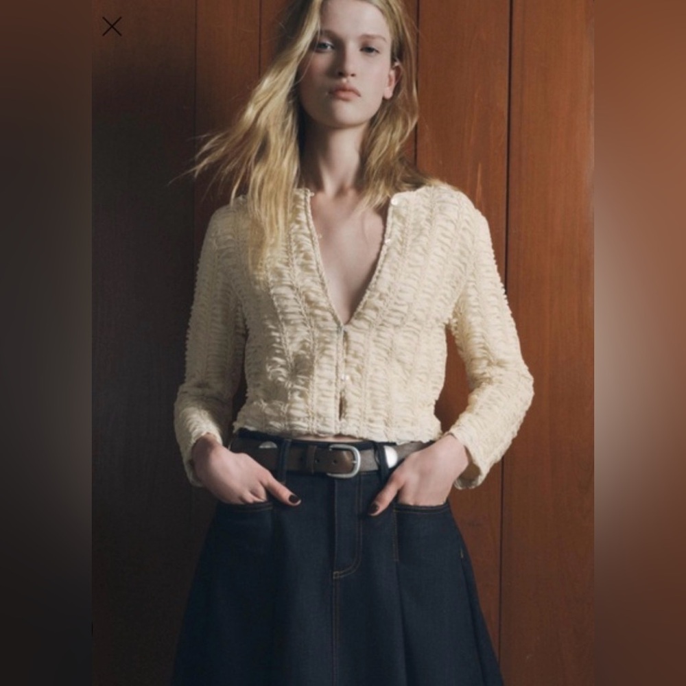 Zara Lace Knit Cardigan